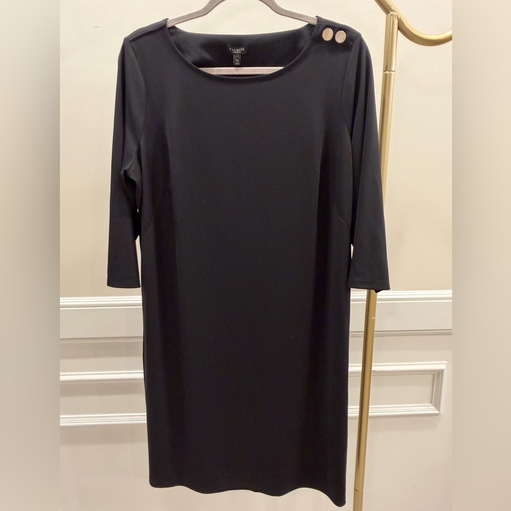 NWT Talbots Black Women's Dress Size 1x Petite